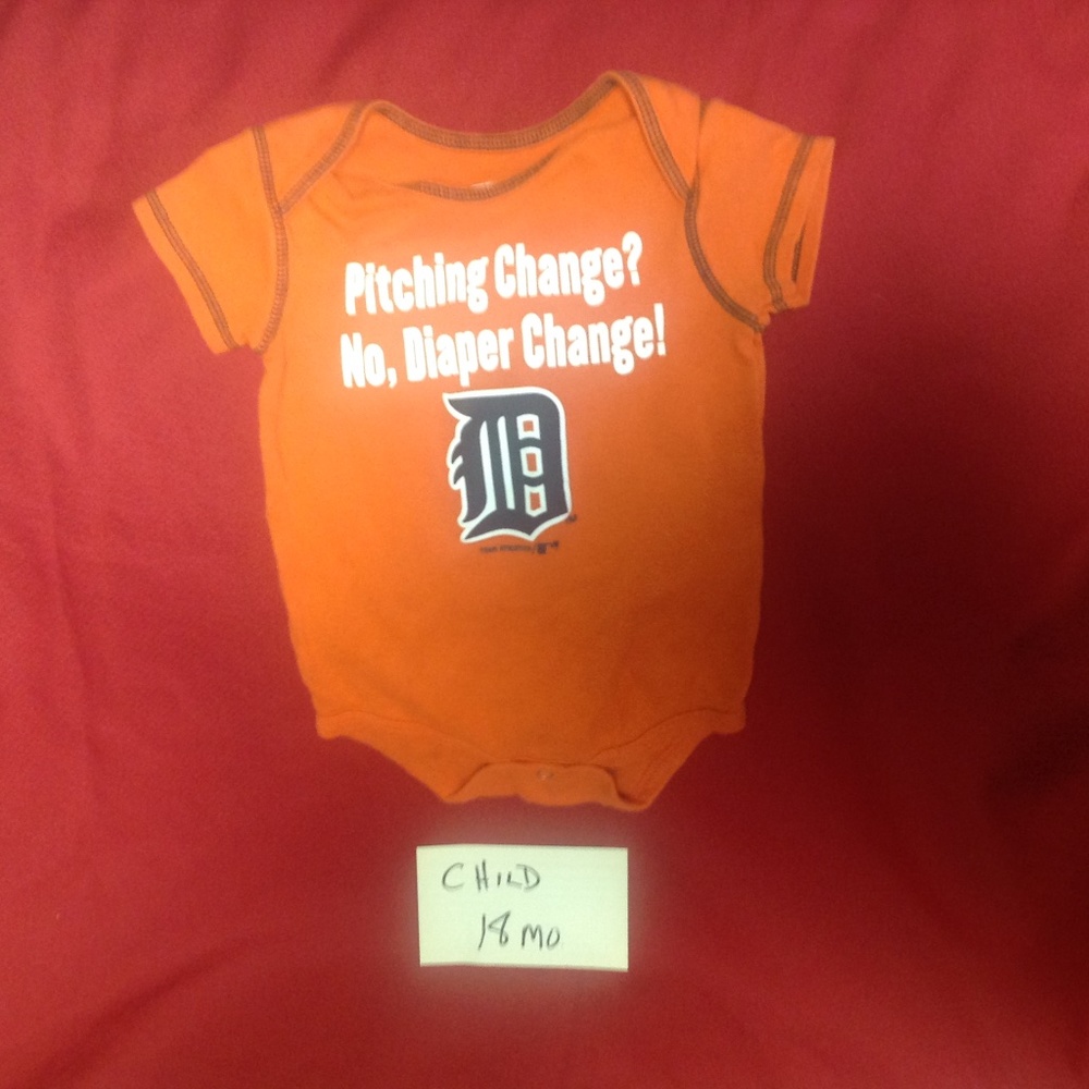MLB Detroit tigers onesie